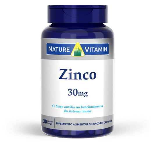 Zinco Quelato 30mg - 30 Cáps Softgel - Nature Vitamin (SCP)