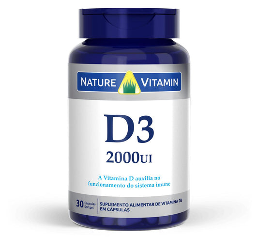 Vitamina D3 2000ui - 30 Cáps Softgel - Nature Vitamin (SCP)