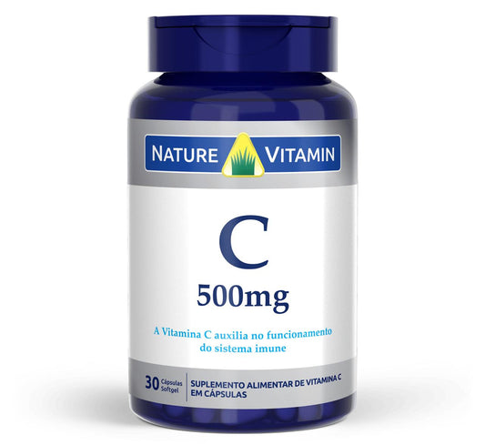 Vitamina C 500 - 30 Cáps Softgel - Nature Vitamin (SCP)