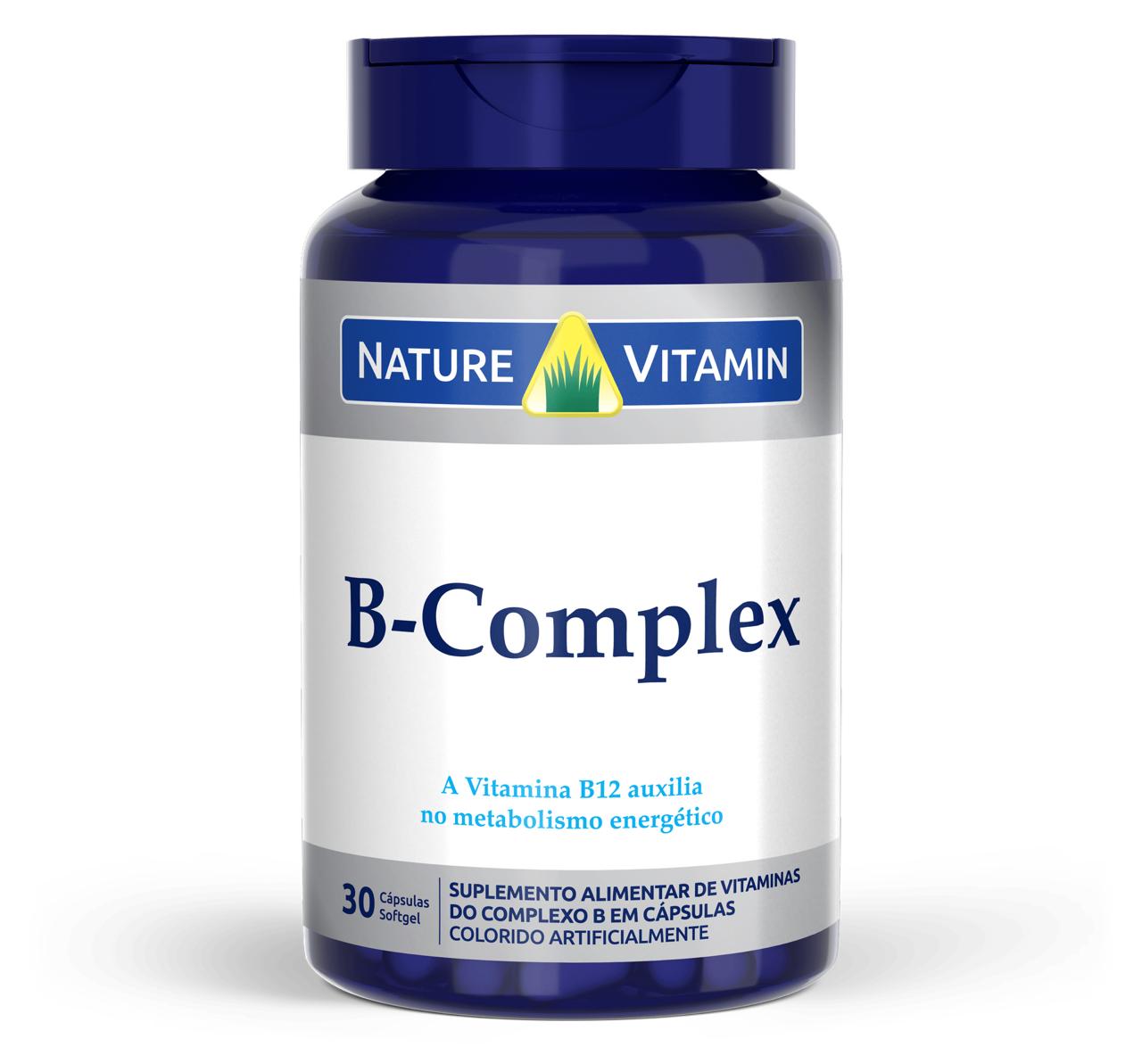 Complexo B - 30 Cáps Softgel - Nature Vitamin (SCP)